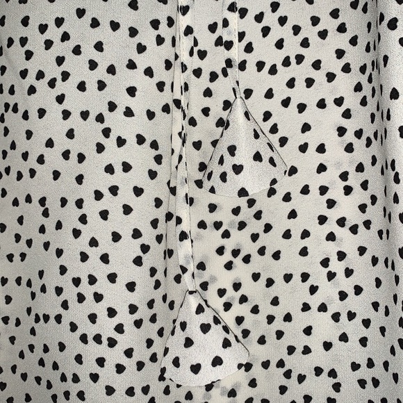 MAX STUDIO women’s sheer hearts blouse. Sz M - Picture 4 of 6